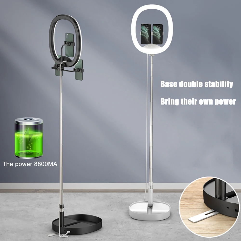 MAMEN складной светодиодный кольцевой светильник для селфи с регулируемой