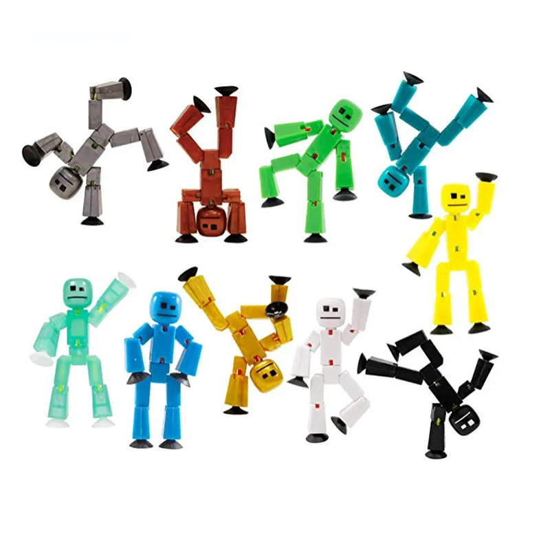 

1PC Sucker Kawaii Anima Figure In Action Figure Suction Cup Funny Deformable Sticky Robot Toys