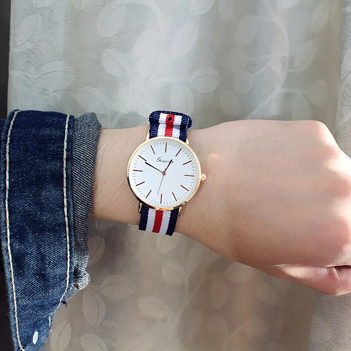 bigbl whi red whi bl Montre homme, модные мужские часы, большой циферблат, цветной нейлоновый ремешок, кварцевые часы, мужские повседневные часы, мужские, Relogio Masculino# reloj - Цвет: bigbl whi red whi bl