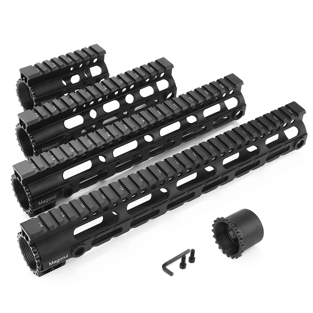 Magorui AR 15 M4 M LOK 4 7 10 12 дюймов MLOK тонкий бесплатный поплавок Handguard Пикатинни