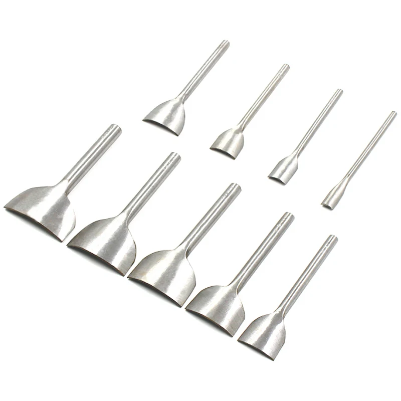 ABSS 9Pcs Diy 1/4 ручной работы кожаный инструмент ремень круглый филе пуансон в форме