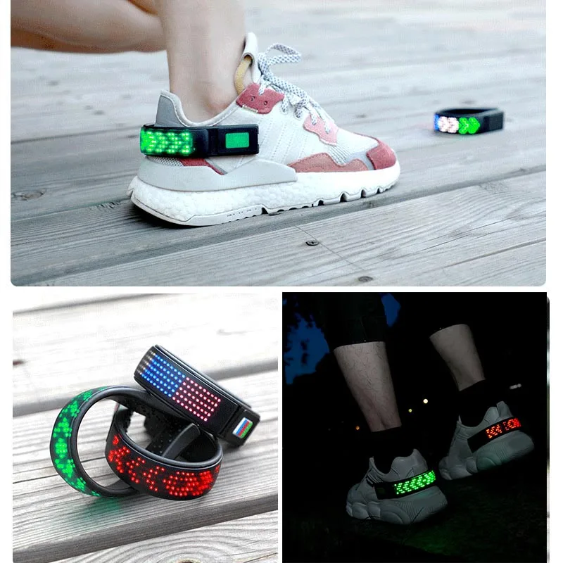 New LED Screen Shoe Light Clip Outdoor Night Running Cycling Illuminated XD88 | Спорт и развлечения