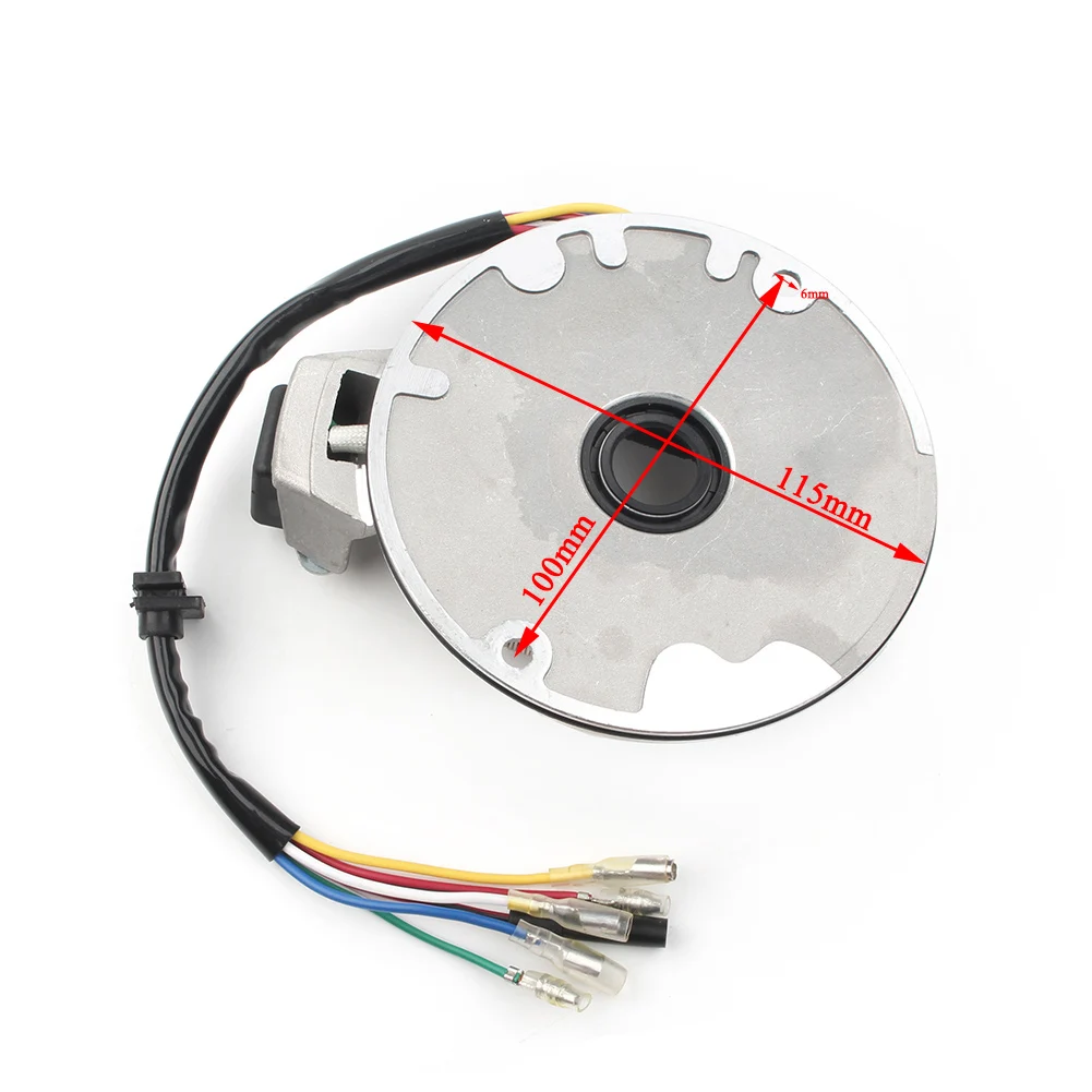 Magneto Stator Plate 70cc 90cc 110cc 125cc Dirt Bike ATV Go Kart Chinese 2 Coil | Motorcycle Ignition