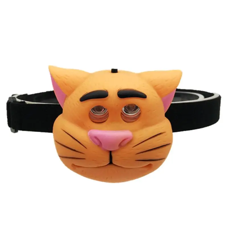 Детская фара с повязкой на голову изображением милых животных из мультфильмов