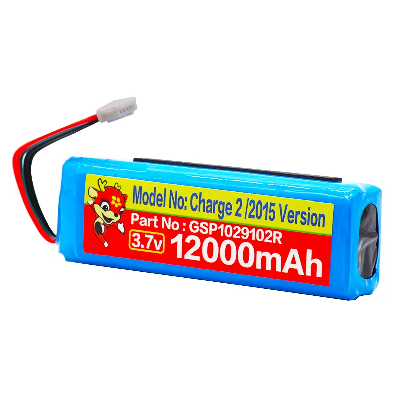 Аккумулятор GSP1029102R для JBL Charge 2 Plus 12000 мАч 3 версии 2015 P763098|Аккумуляторы мобильных