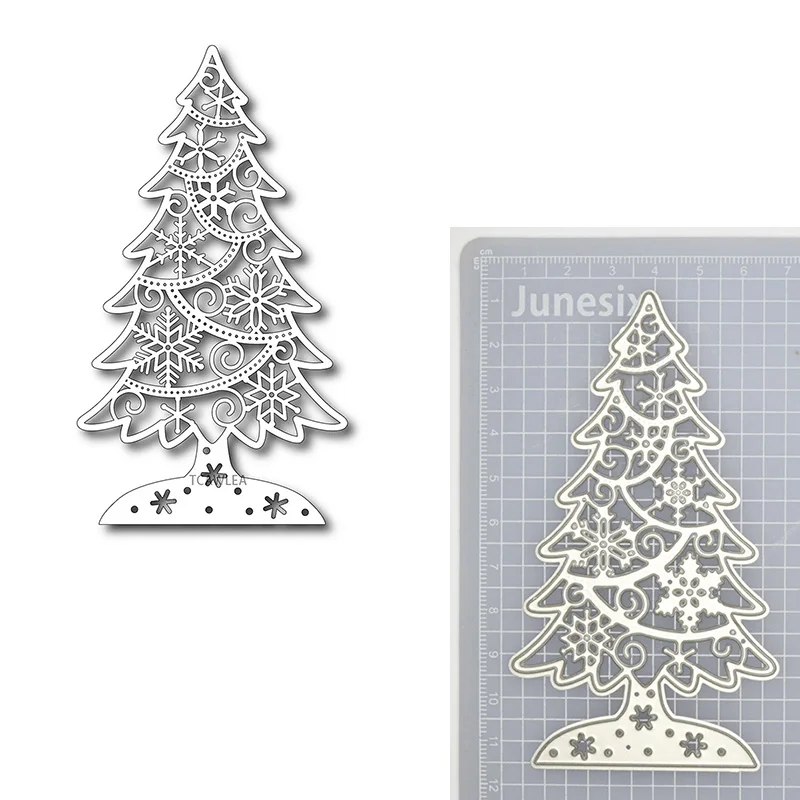 Новые металлические Вырубные штампы в виде рождественской елки вырубные