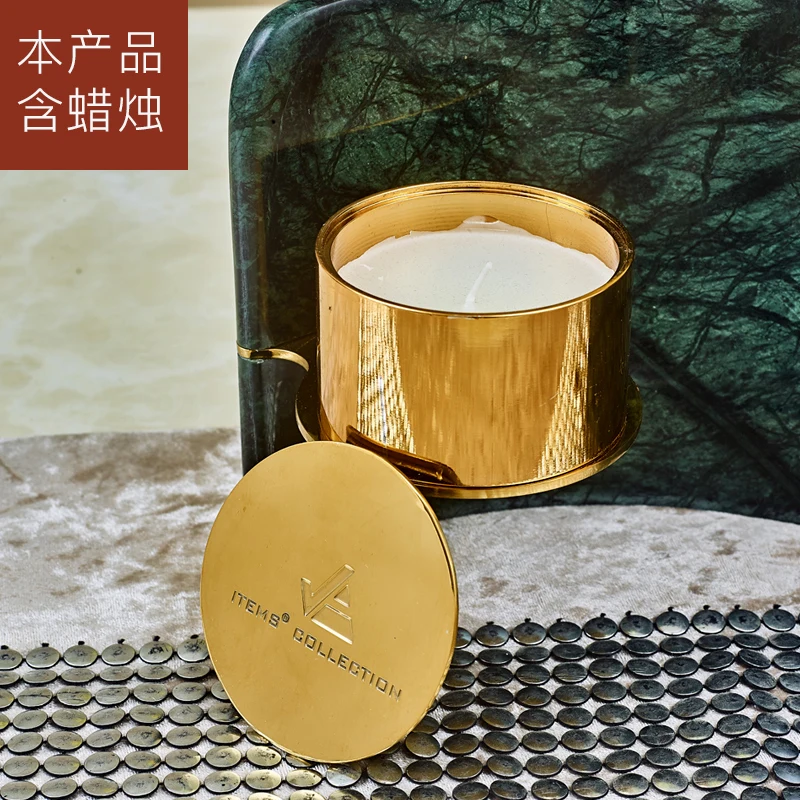 Мраморный подсвечник в скандинавском стиле белые металлические свадебные