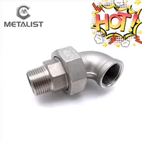 metalist dn20 male female 90 degree elbow bsp thread sus304 live joint coupling union connector pipe fitting for tube