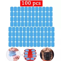 100pcs replacement massager gel patch fitness gel stickers hydrogel pad for ems muscle training massager abs abdominal trainer
