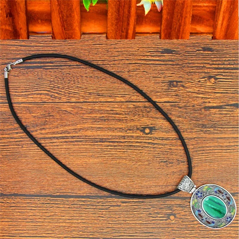 Малахит Ювелирные наборы камень цепочки и ожерелья серьги Ручная роспись