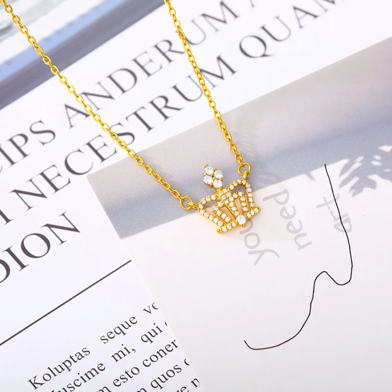 

Hollow Korean Sweet Love Crown Choker Necklace on the neck Statement Girlfriend Gift Cute Boho Jewelry Stranger Things