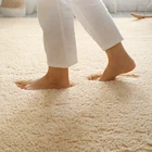 Противоскользящий коврик для гостиной, мягкий мохнатый ковер в скандинавском стиле из ягненка для лестницы