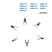 5010pcs crimp terminals electrical spade bare cord end wire connector snb3 55 5814 cable ferrules 2 5 16mm2 14 6awg