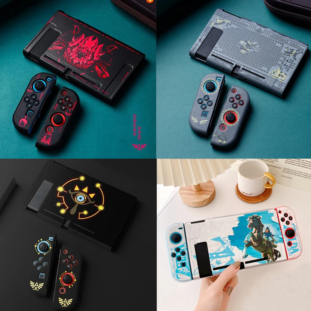 

Matte TPU Soft Cover Skin Joycon Protective Case for Zelda Nintendo Switch NS Joy-Con Controller Back Housing Shell Protector