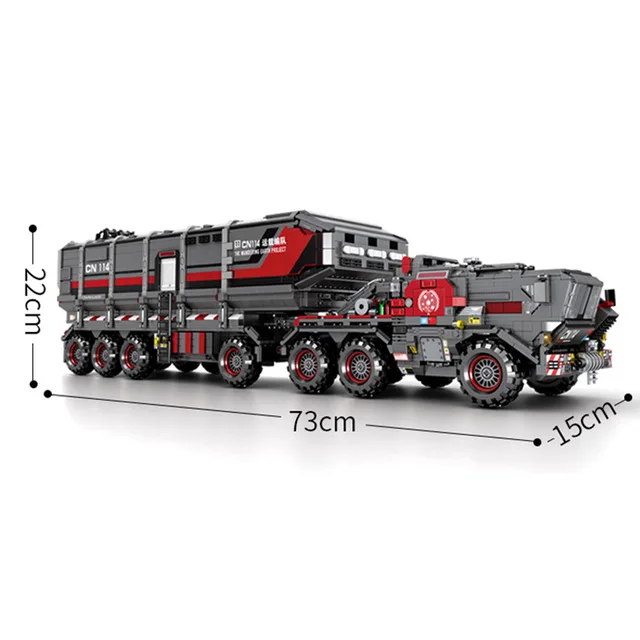 NO BOX Wandering Earth 107009 Военный танк Figther грузовики Comptible Technic строительные блоки кирпичи обучающая игрушка подарок на день рождения - Цвет: NO BOX