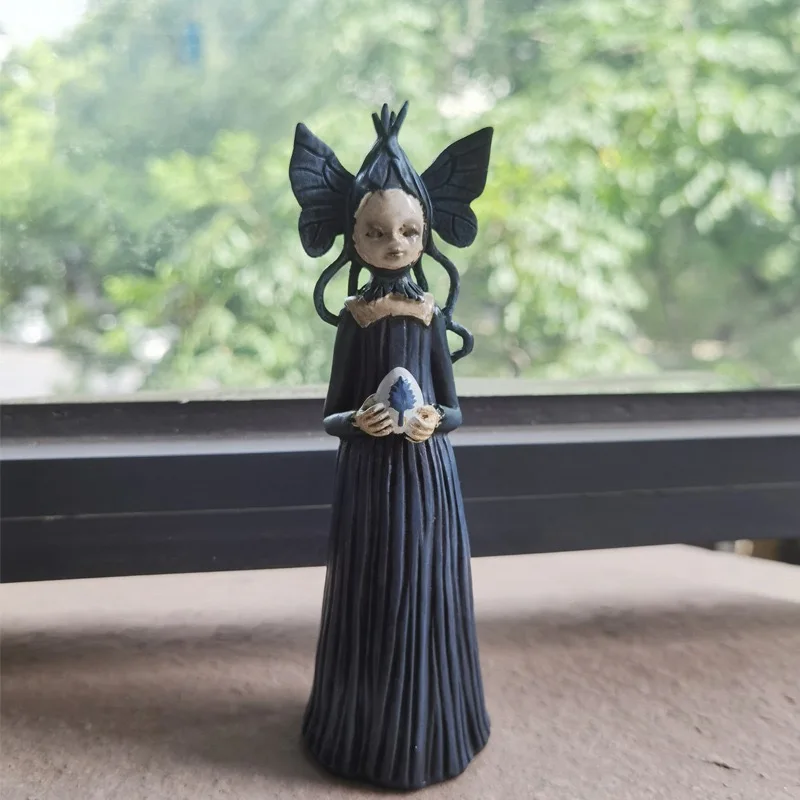 Полимерное украшение для дома на Хэллоуин настольное статуэт кошмарная черная