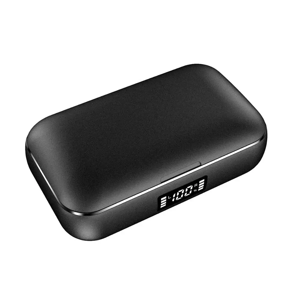 

True Wireless Earbuds Bluetooth 5.0 Earbuds TWS Stereo Headphones with Smart LED Display Charging Case Deep Bass for Sports
