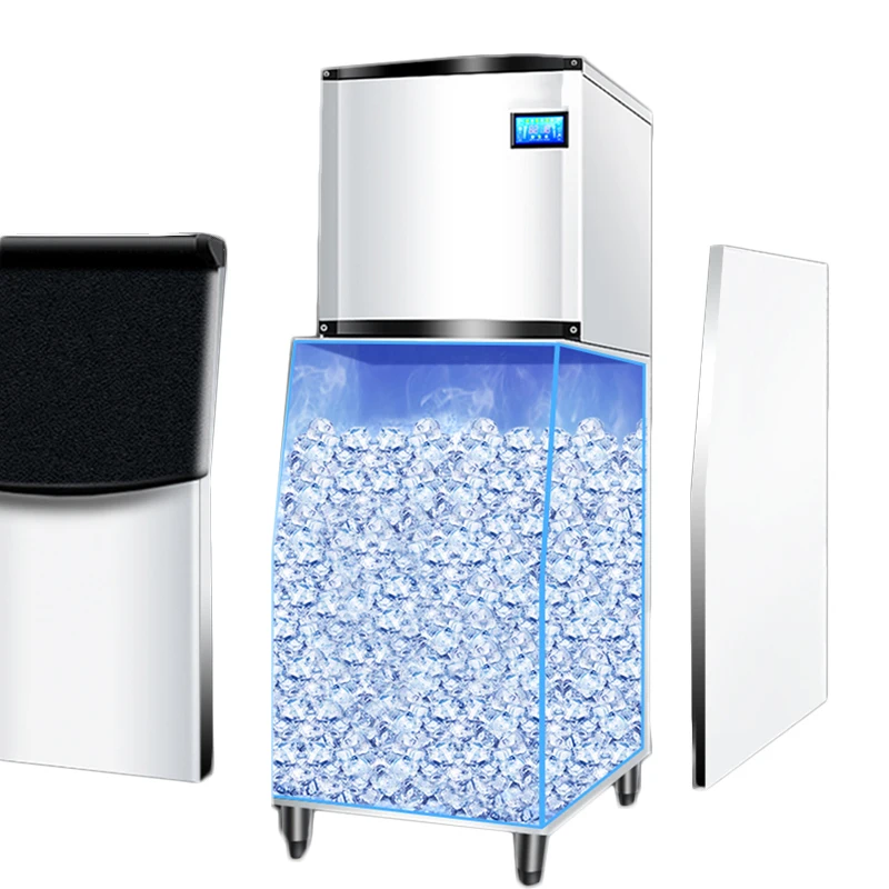 Коммерческая льдогенератор 500 кг/24 ч автоматическая 140 кг для хранения бара