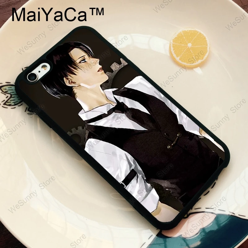 MaiYaCa Levi Ackerman атака на Титанов ТПУ Пластиковый чехол для телефона для iPhone 11 Pro MAX X XR XS MAX 6 6s 7 8 Plus 5S задняя крышка чехол