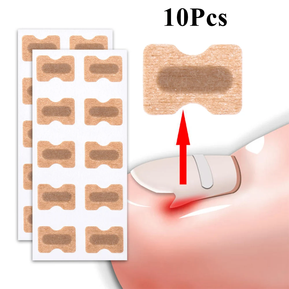 8/10 шт. дышащие наклейки для исправления вросших ногтей |