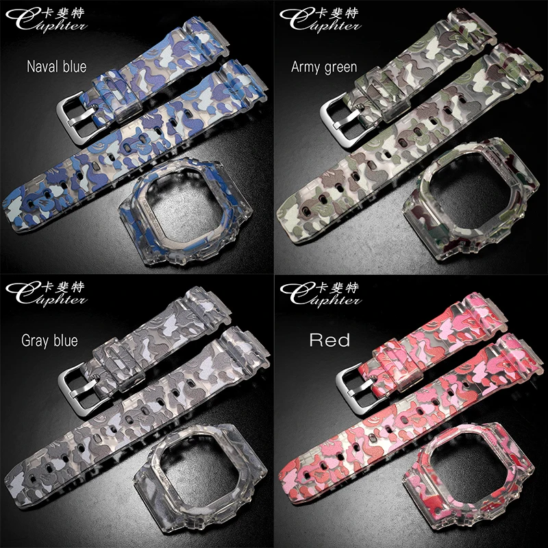 Сменный ремешок и чехол для Casio GLX/GLS/GB/GWX/G/DW 5600/5025/5030/5035/5630/5610/ часов БЕЗЕЛЬ с