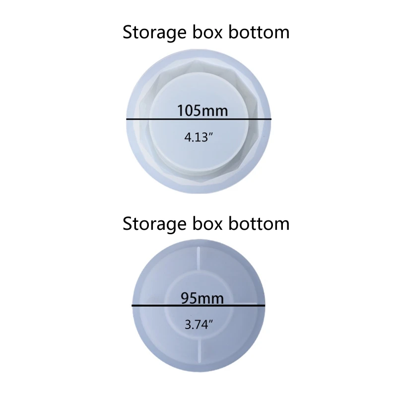 

1 Set Crystal Epoxy Resin Mold Cylinder Storage Box Casting Silicone Mould DIY Crafts Jewelry Case Container Making Tools