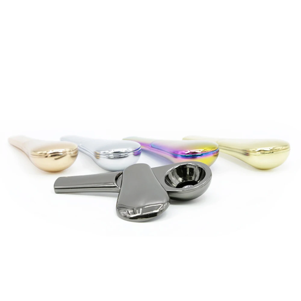 10 шт. металлическая трубка в форме ложки портативная для курения табака