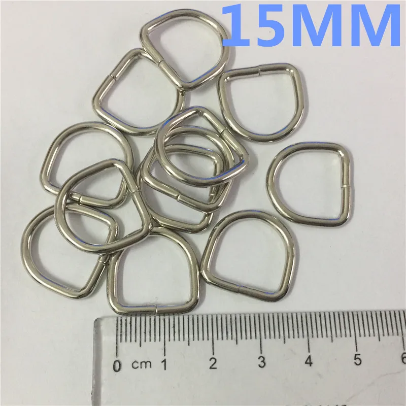 100 шт 15 мм серебряное никелированное металлическое кольцо D Dee регулируемые