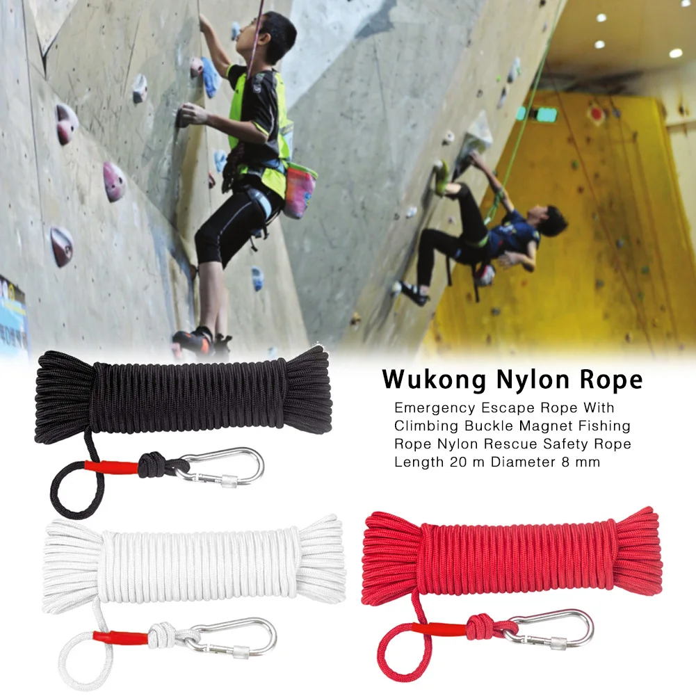 

Rock Climbing Cord Outdoor Hiking Accessories Rope High Strength Cord Safety Emergency Rope For Climbing Camping Tent