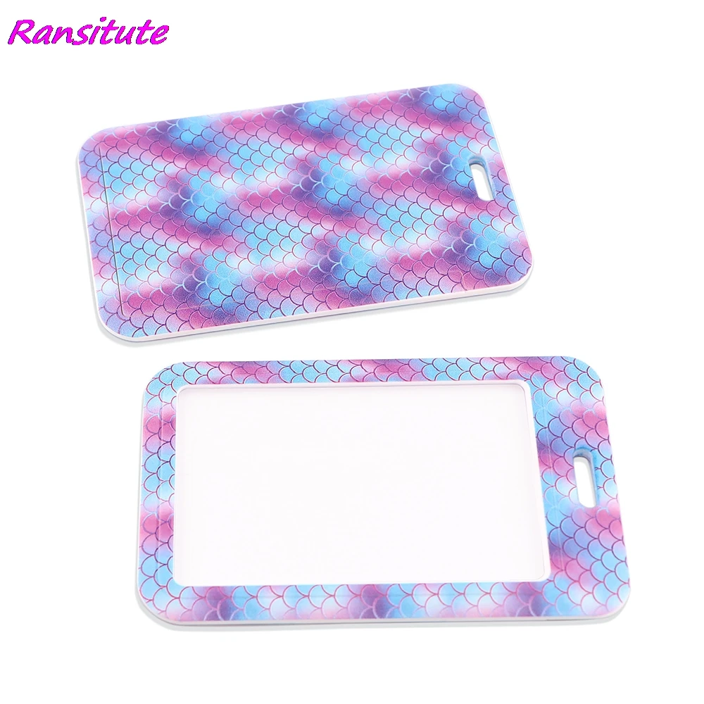 

Ransitute R1927 Blue Colorful Mermaid Scale Neck Strap Lanyard For Keys ID Card Gym Phone Straps USB Badge Holder DIY Hang Rope