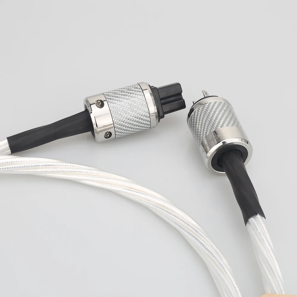 

QINCROWN Super Reference High End Silver Plated Silver OCC Audio Power Cable Wires