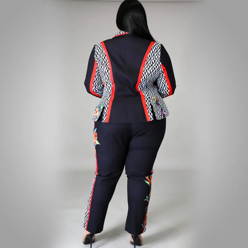 В африканском стиле Одежда для женщин комплект из 2 предметов 5XL размера плюс