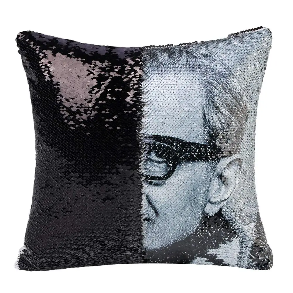 Реверсивный Джефф голдблюм Sequin Подушка Чехол декоративная подушка русалка