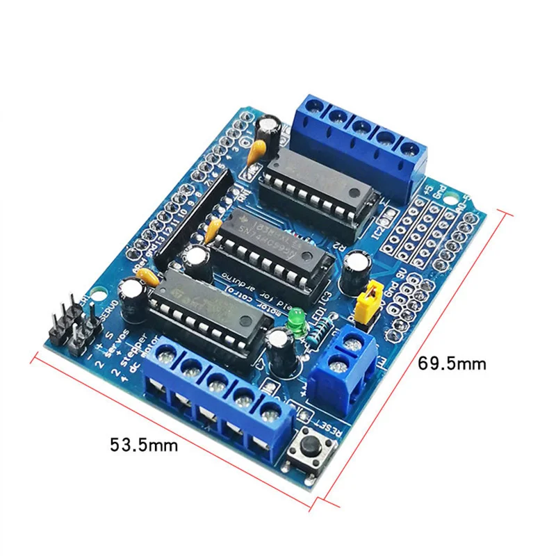 L293D двойной щит привода управления двигателем для arduino Mega2560 4 канальный L293 Плата