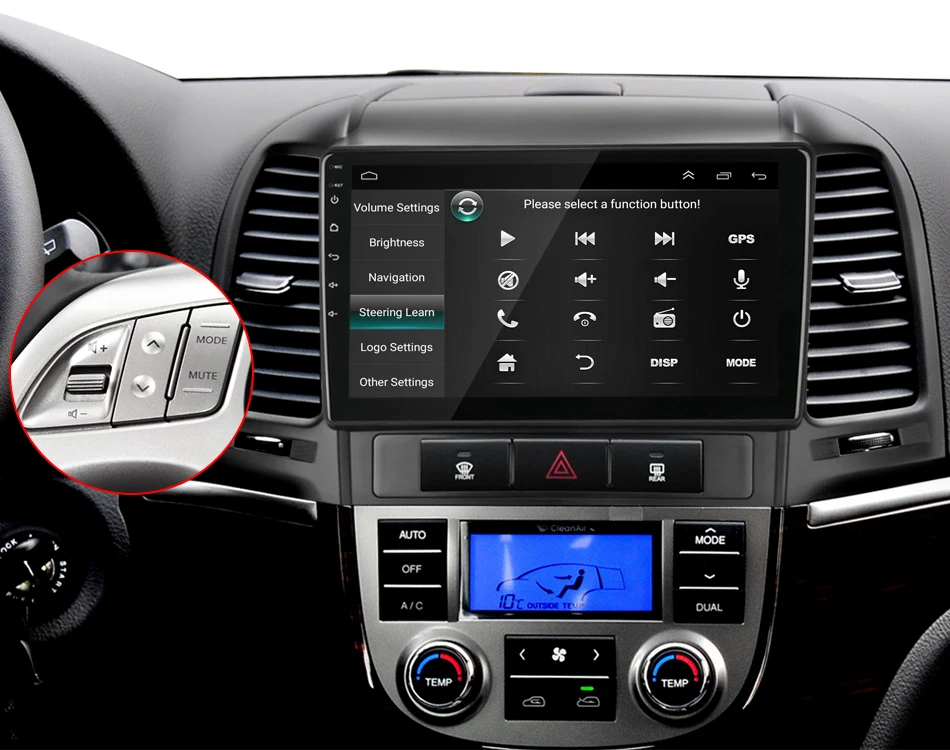 Jansite " RDS 4G Wifi автомобильное радио для hyundai Santa Fe 2006-2012 Авторадио сенсорный экран для Android зеркало GPS-link плеер с рамкой