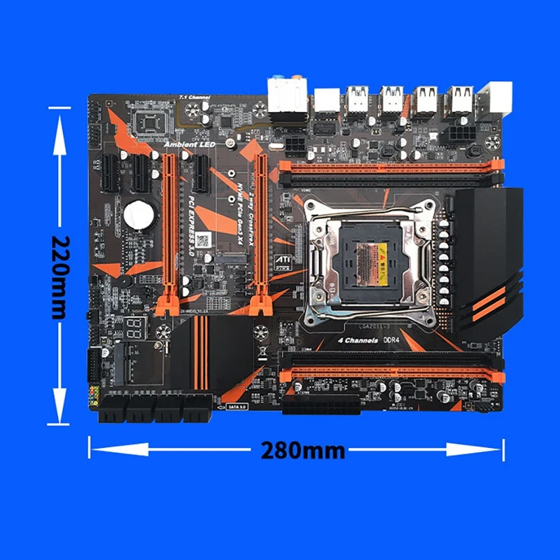 Набор материнской платы X99 со стандартным планшетом V3 CPU + 8G DDR4 RAM E5-2620 Pin