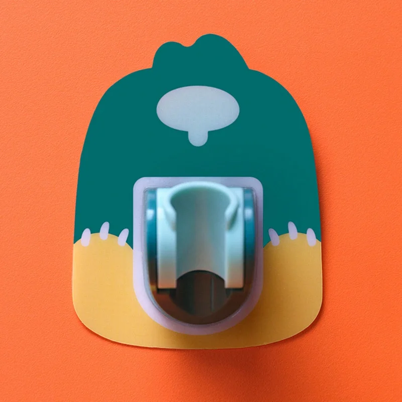 

New Shower Head Holder Adjustable Self-Adhesive Showerhead Bracket Wall Mount Cartoon Hooks Stand SPA Bathroom Clip Supplies