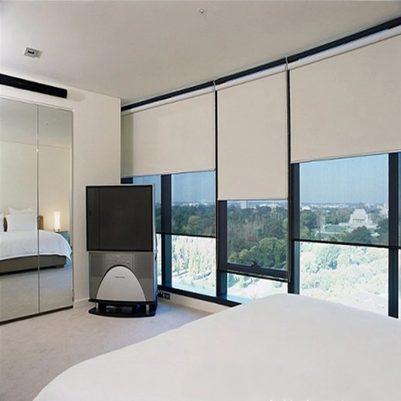 

Full Blackout Roller Blinds Window Full Shades Sun Protection Curtain Customized For Office Living Room Bedroom Bathroom