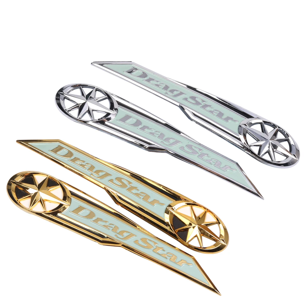 

Motorcycle Gas Tank Badge Emblem Drag Star Decals Stickers For Yamaha Vstar XVS XV 400 650 XV400 XVS400 1100 Dragstar