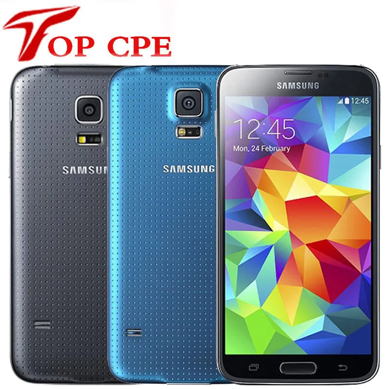 Оригинальный разблокированный Samsung Galaxy S5 SM G900 G900F G900V четырехъядерный WIFI 5 | Смартфоны -4000869053020