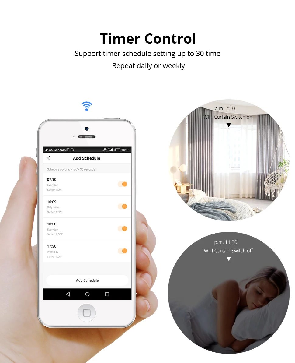 Zemismart Wi-Fi туя занавес переключатель настенный переключатель работать с Alexa Google дома умный таймер жизни управление