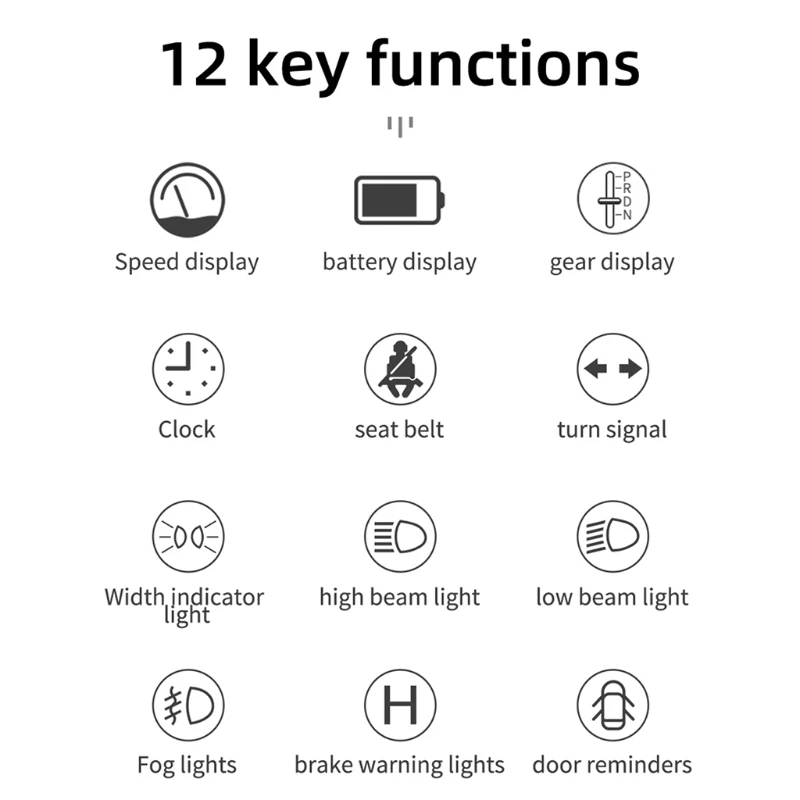 

T1 HUD Head-Up Display Car-Styling Overspeed Warning Windshield Projector Alarm System for Tesla Model 3 model Y-/Jones-03