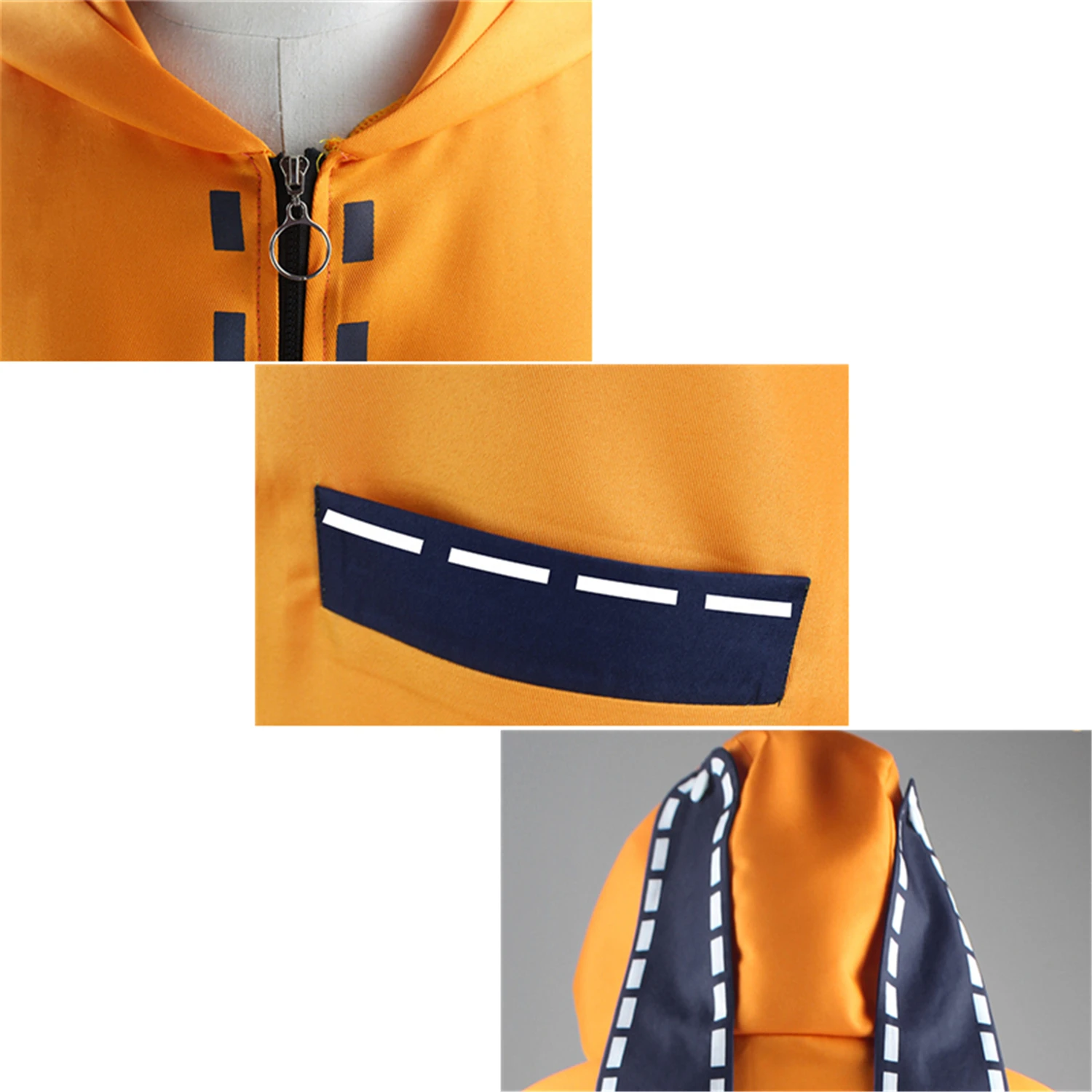 

Anime Kakegurui Compulsive Gambler Yomoduki Runa Cosplay Costume Clothing Women Hoodie Coat Orange Jacket