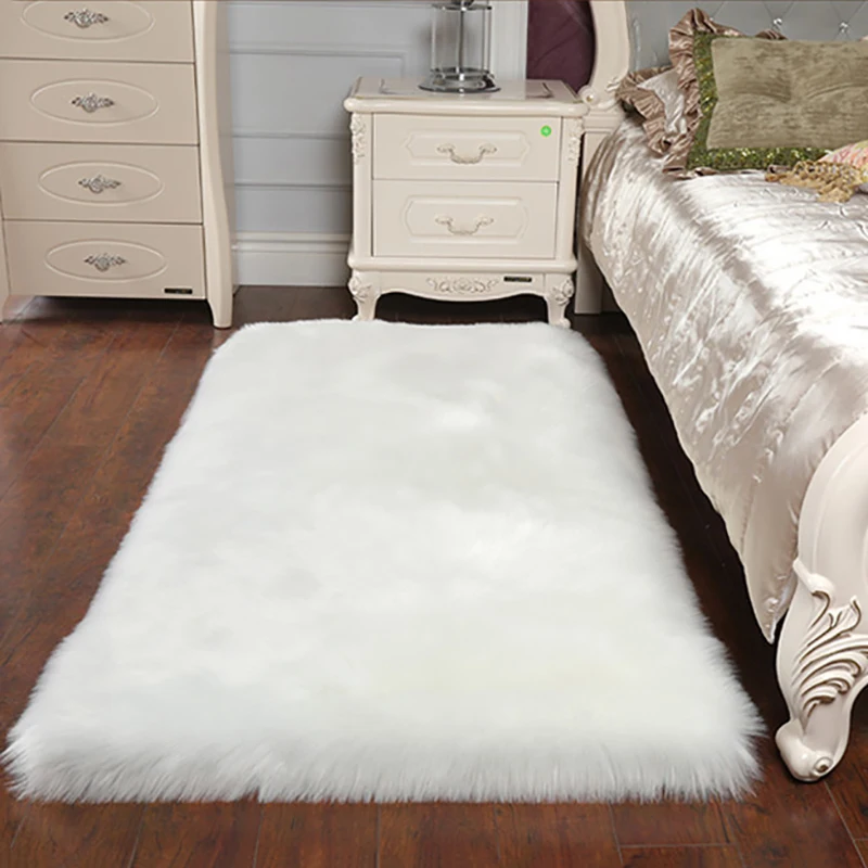 Имитация шерсти ковер плюшевые спальни ковры прикроватное пушистое одеяло Новое