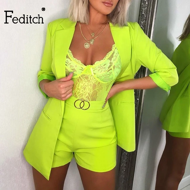 Feditch осенне-зимнее красное повседневное Клубное платье-футляр трапециевидной формы с глубоким v-образным вырезом и поясом, модные вечерние уличные платья - Цвет: Green