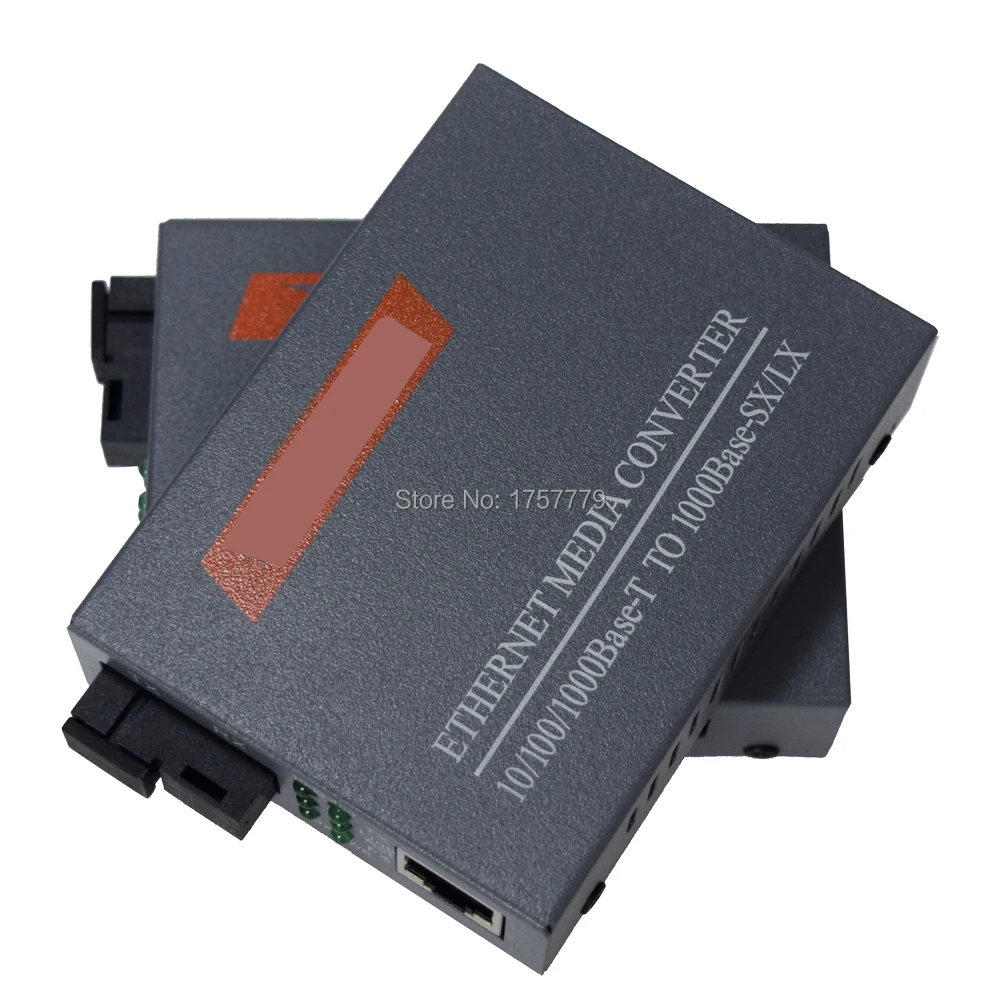 1 пара стандартный оптоволоконный медиа конвертер RJ45 1000 Мбит/с|media converter|fiber optic media