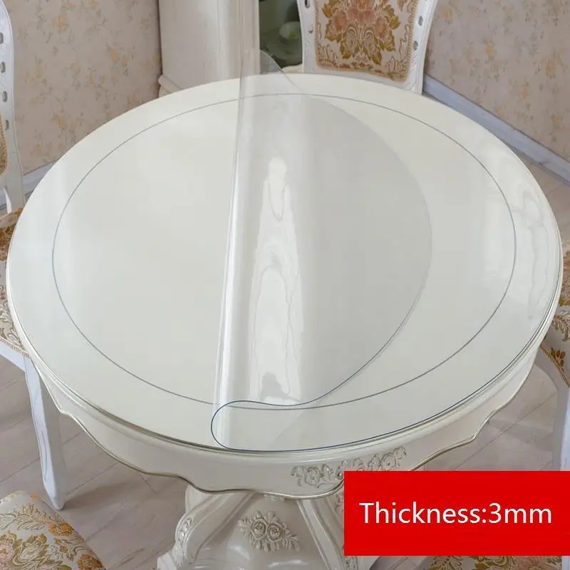 

Chic Wedding Tischdecke Household Item Tafel Kleed Round Mantel Redondo Nappe PVC Manteles Toalha De Mesa Tablecloth Table Cloth