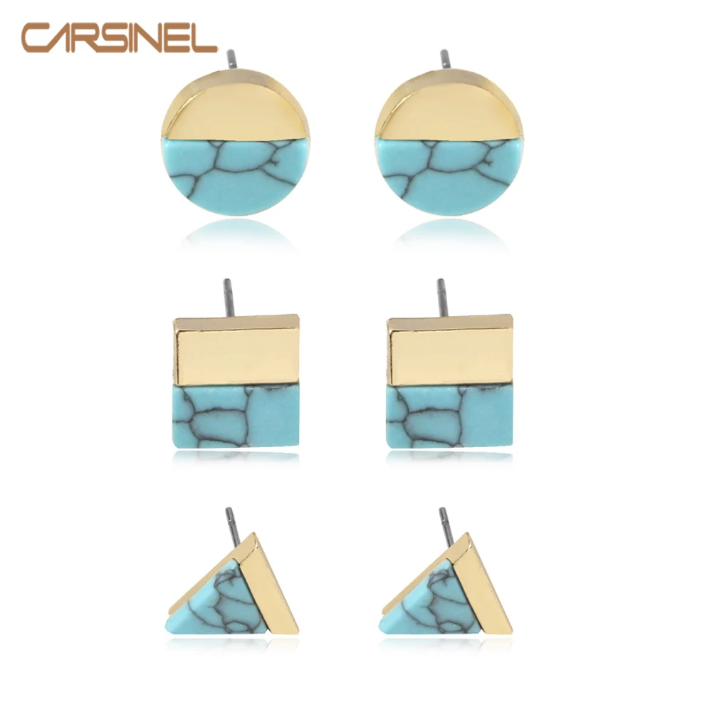Бренд CARSINEL 3 пары/набор ручная работа модные геометрические мраморные маленькие