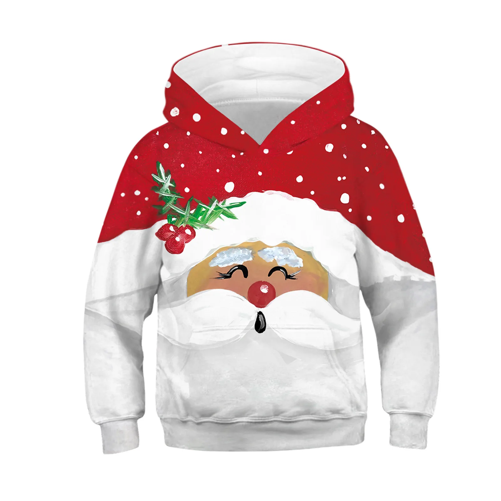 Пальто для мальчиков и девочек Рождественская одежда с цифровой печатью