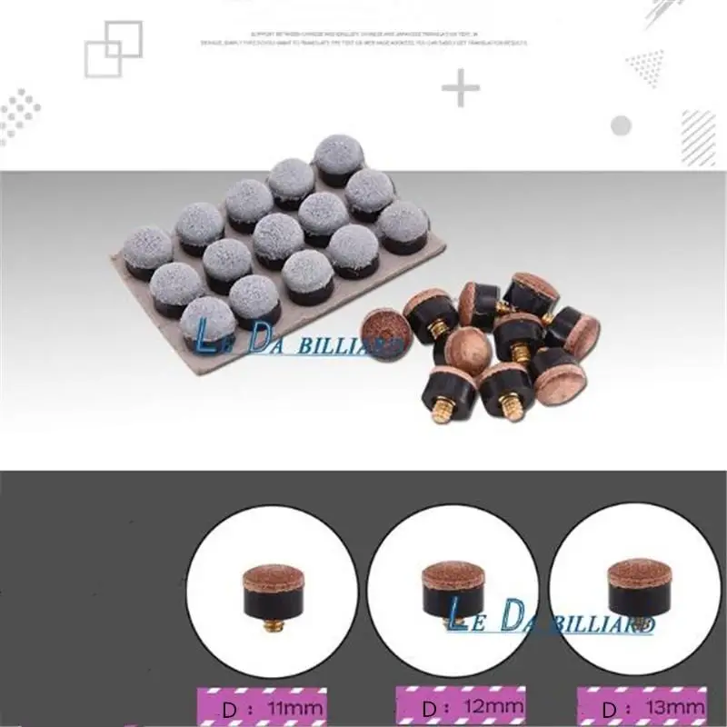 

10 шт./компл. запасные наконечники для бильярда, наконечники для бильярда с винтовыми наконечниками для бильярда, аксессуары для бильярдного...